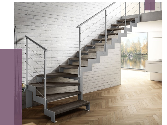 Г-образные лестницы под ключ в Славгороде от 37704 руб. | ПРОЛЁТ-Слд