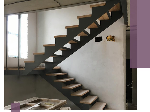 Изготовление лестниц на металлокаркасе в Славгороде от производителя