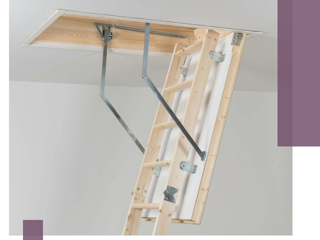 Установка чердачной лестницы под ключ в Славгороде