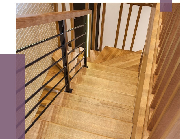 Лестницы из ясеня в Славгороде под ключ от 10193 руб. 