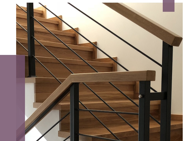 Обшивка металлической лестницы деревом в Славгороде от 4420 руб.
