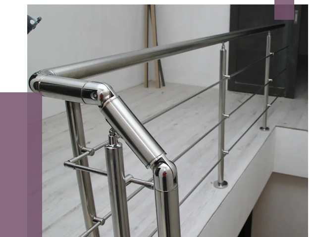 Перила из нержавеющей стали в Славгороде от 9153 руб. под ключ | ПРОЛЁТ-Слд