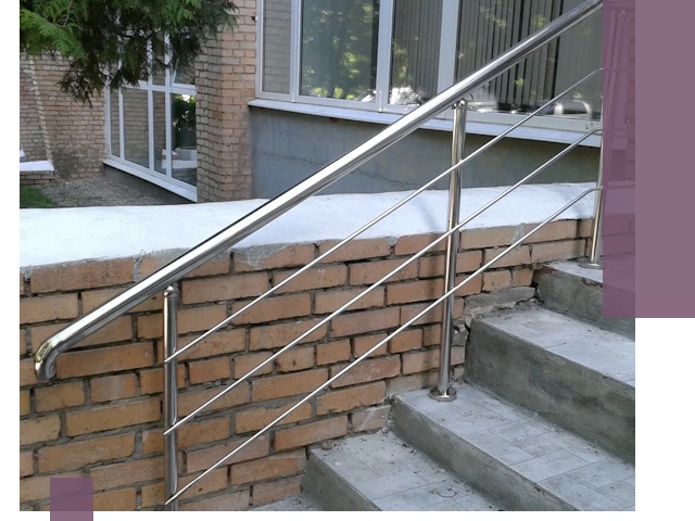 Перила из нержавеющей стали высокого качества в Славгороде