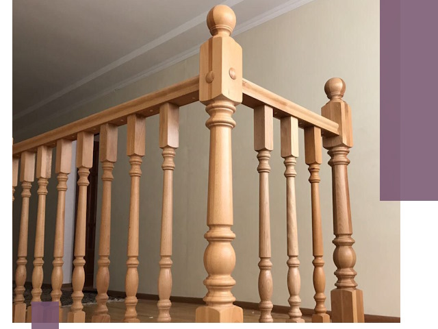 Деревянные перила на заказ в Славгороде: монтаж и изготовление