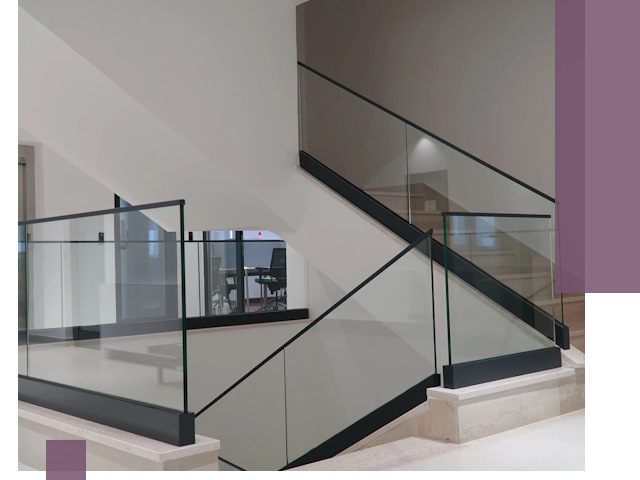 Стеклянные перила премиум-класса с установкой в Славгороде