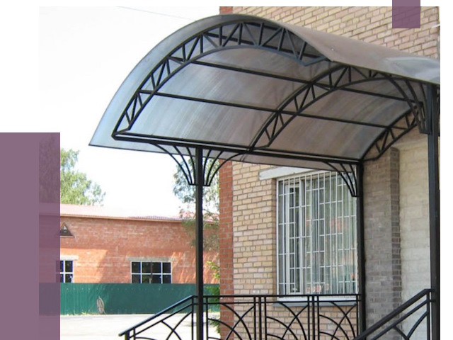 Металлические навесы и козырьки в Славгороде от 13001 руб.