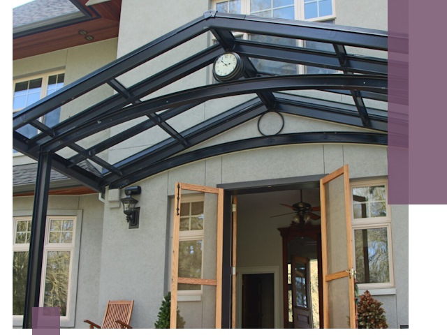 Изготовление и монтаж навесов и козырьков в Славгороде