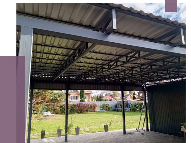 Монтаж навесов в Славгороде от 7489 руб. — установка навеса | ПРОЛЁТ-Слд