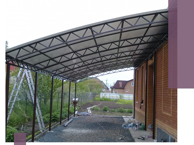 Профессиональный монтаж навесов под ключ в Славгороде