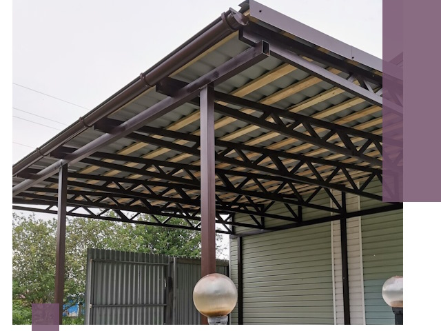 Навесы под ключ в Славгороде: изготовление, монтаж и гарантия