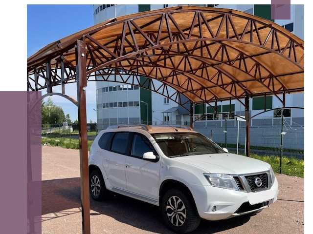 Недорогие навесы в Славгороде от 43684 руб.  | ПРОЛЁТ-Слд