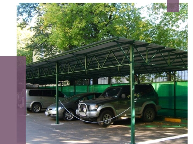 Навесы для парковки в Славгороде от 81648 руб. заказать | ПРОЛЁТ-Слд