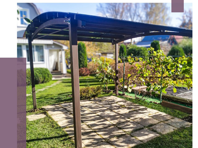 Навесы для дачи в Славгороде от 12949 руб. под ключ — ПРОЛЁТ-Слд