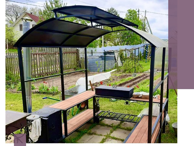 Навесы для барбекю в Славгороде: изготовление, монтаж и демонтаж