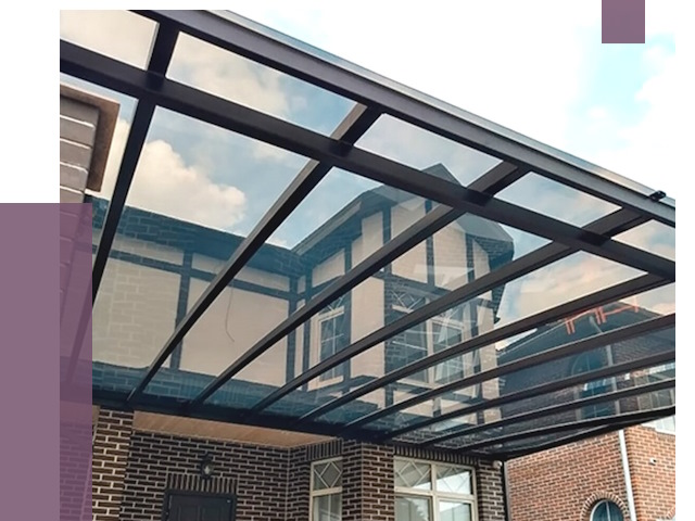 Навесы из поликарбоната в Славгороде от 8758 руб. под ключ — ПРОЛЁТ-Слд