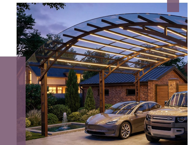 Металлические навесы в Славгороде от 12897 руб. под ключ — ПРОЛЁТ-Слд