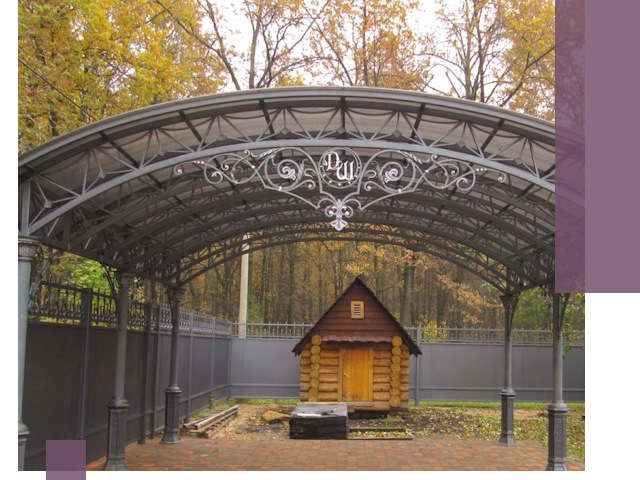 Кованые навесы премиум-класса под заказ в Славгороде