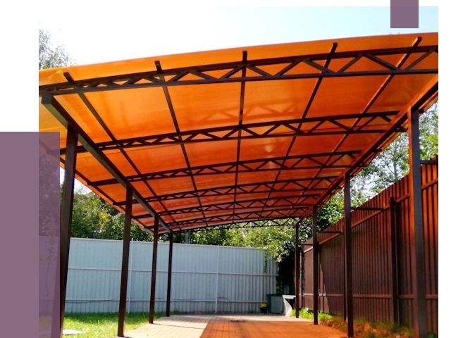 Односкатные навесы под ключ в Славгороде от 13365 руб. 