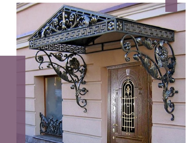 Кованые козырьки в Славгороде под ключ от 12949 руб. — ПРОЛЁТ