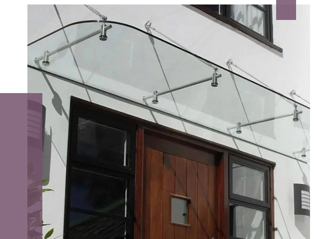 Стеклянные козырьки в Славгороде от 19242 руб. | ПРОЛЁТ-Слд