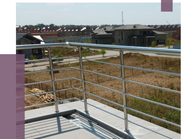 Парапеты из нержавеющей стали в Славгороде от 8113 руб. за м² | ПРОЛЁТ-Слд