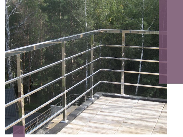 Парапеты из нержавеющей стали в Славгороде — изготовление и монтаж