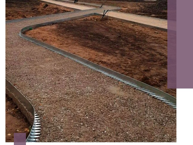 Металлические бордюры под ключ в Славгороде — изготовление и монтаж