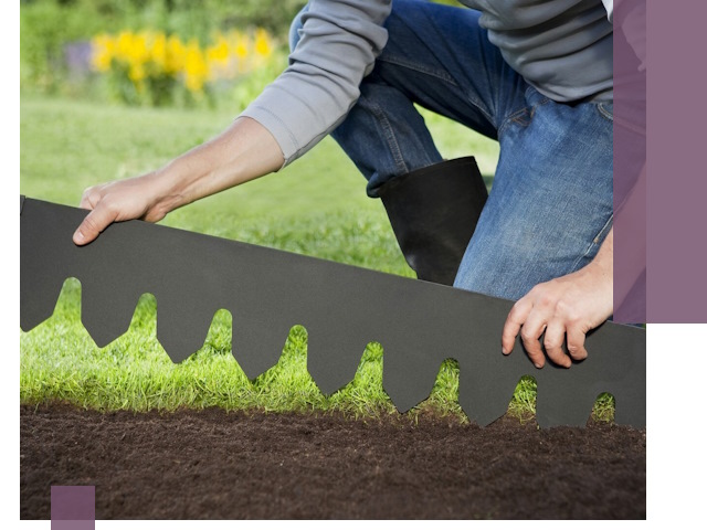 Металлические бордюры для газона в Славгороде — изготовление и монтаж