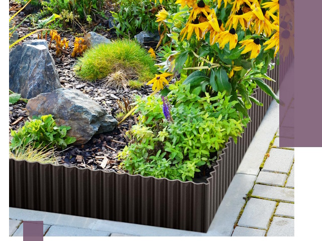 Металлические бордюры для клумб в Славгороде — производство и монтаж